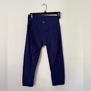 lululemon Deep Blue cropped Leggings